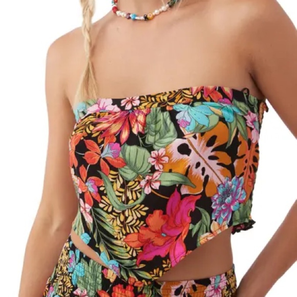 O’Neill Floral Handkerchief Top